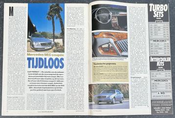 Mercedes 500 SEC - 600 SEC ( W140 - C140 ) in Autovisie 1992 beschikbaar voor biedingen