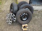 2sets stalen velgen met banden ( zie tekst), 16 inch, Banden en Velgen, Personenwagen, Gebruikt