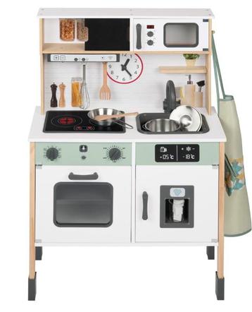 Kinderkeuken van hout z.g.a.n. met accessoires beschikbaar voor biedingen