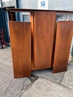 Slaapkamer leg hang kast vintage retro midcentury 3 deurs, Gebruikt, Hang leg vintage retro drie deurs kast slaapkamer, 150 tot 200 cm