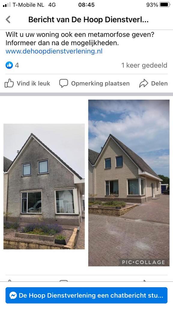 De Hoop Dak & Gevelreiniging - Gevelrenovatie, Diensten en Vakmensen, Gevelrenovatie en Voegers, Gevelreiniging