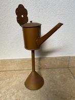 Antiek koperen snotneus olielamp, Antiek en Kunst, Ophalen of Verzenden, Koper
