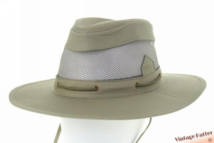 Ventilerende Australische hoed groengrijs katoen 59 & 60 NEW, Kleding | Heren, Hoeden en Petten, Nieuw, Hoed, 60 cm (XL, 7½ inch) of meer