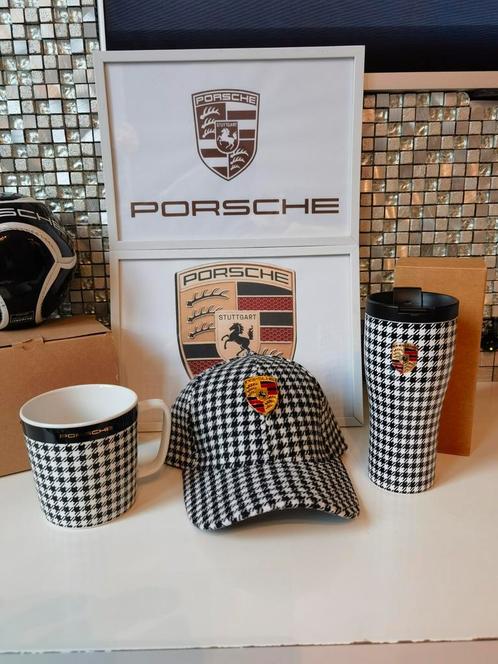 Nieuw set van 3 porsche artikelen met Pepita heritage patroo, Kleding | Heren, Hoeden en Petten, Nieuw, Pet, One size fits all