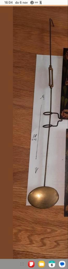 Friese Stoelklok Onderdelen: , Slinger en bril beschikbaar voor biedingen