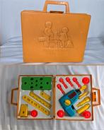 Fisher-Price tool kit vintage 1977 koffer gereedschap, Ophalen of Verzenden, Gebruikt, Speelset