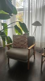 MADE Lars Fauteuil / chair grijsbeige, Huis en Inrichting, Ophalen, Gebruikt, 75 tot 100 cm, Stof