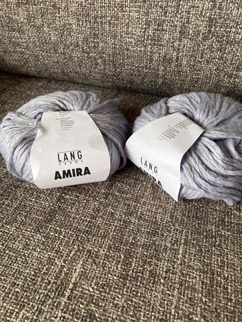 Pakket van 6 Bollen AMIRA van LANG YARNS kleur 21, Hobby en Vrije tijd, Breien en Haken, Zo goed als nieuw, Breien of Haken, Wol of Garen