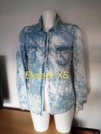 Blouse EDC Only H&M Zijde Denim XS/S Bijna Gratis Kerst, Ophalen of Verzenden, Zo goed als nieuw, Maat 34 (XS) of kleiner, Wit