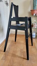 Mooi Houten Kinderstoel zwart, Ophalen, Zo goed als nieuw, Overige typen, Gordel(s)