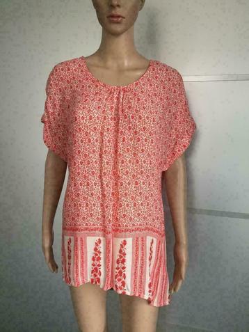 'C101 Nieuw: PEP maat S/M=36/38 rood/wit tuniek/blouse/top beschikbaar voor biedingen