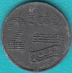 Nederland 2½ cent 1941 Wilhelmina Zink, Sch. 1037, Postzegels en Munten, Munten | Nederland, Ophalen of Verzenden, Koningin Wilhelmina