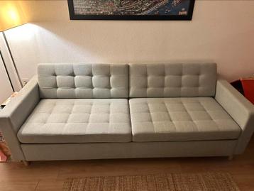 ikea landskrona 3-zits slaapbank Gunnared lichtgroen/hout - afbeelding 2