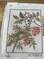 Borduurpakket herfst met wol en stramien, Hobby en Vrije tijd, Ophalen of Verzenden, Nieuw, Borduurpakket