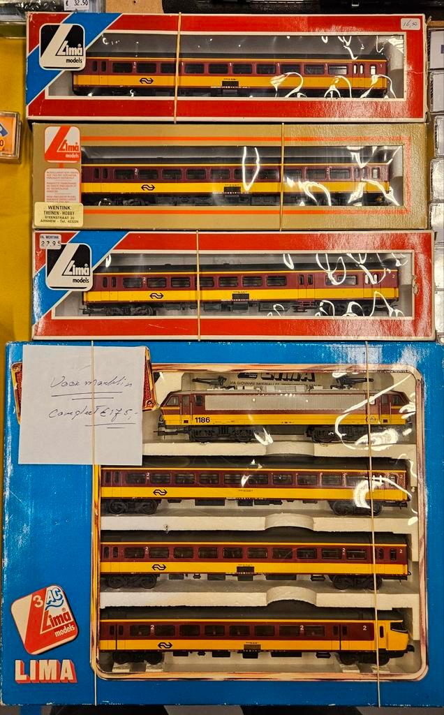 Lima Treinset NS 1186 - Compleet!, Hobby en Vrije tijd, Modeltreinen | H0, Gebruikt, Treinset, Gelijkstroom, Lima, Analoog, NS