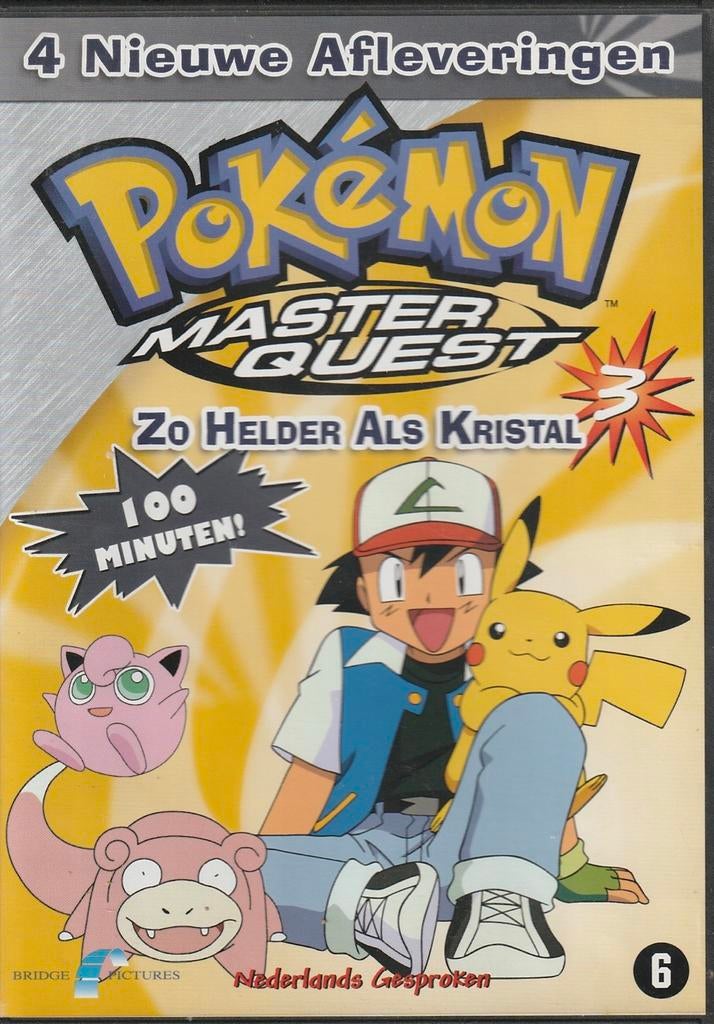Pokémon Master Quest 3 - Zo Helder Als Kristal NL DVD, Vanaf 6 jaar, Ophalen of Verzenden, Zo goed als nieuw, Europees