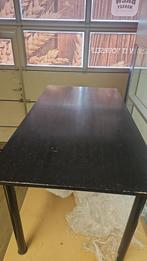 Strakke zwarte tafel – 150 x 80 cm, Ophalen of Verzenden, Zo goed als nieuw, 75 cm of meer, 60 cm of meer