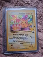 Zeldzame Pikachu Pokémon Kaart - Birthday Surprise, Hobby en Vrije tijd, Verzamelkaartspellen | Pokémon, Ophalen, Gebruikt, Losse kaart