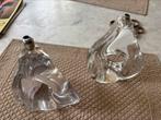 DAUM france lampenvoet 2 stuks, Huis en Inrichting, Lampen | Tafellampen, Ophalen, Minder dan 50 cm, Jaren 70, Glas