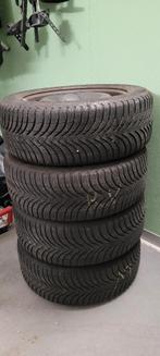 4 winterbanden en stalen velgen, Auto-onderdelen, Banden en Velgen, Ophalen, 16 inch, Banden en Velgen, Winterbanden