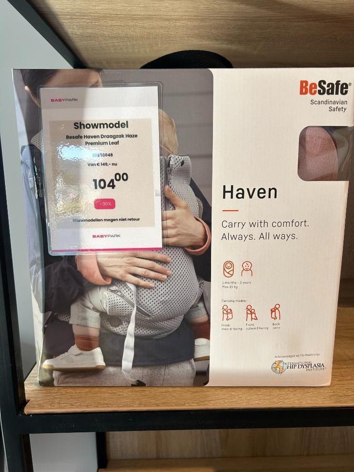 NIEUW! BeSafe Haven Draagzak Haze Premium Leaf, Kinderen en Baby's, Babydragers en Draagdoeken, Nieuw, Draagzak, Rug, Overige merken