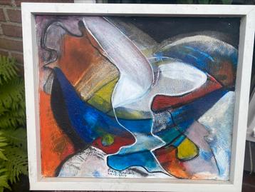 Schilderij 55 cm bij 65 cm met lijst beschikbaar voor biedingen