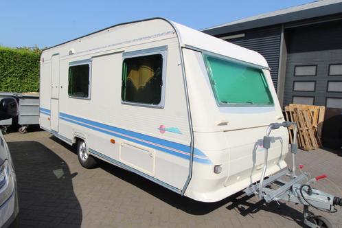Adria Unica 502 DK (bj 2000), Caravans en Kamperen, Caravans, Bedrijf, tot en met 3, 1000 - 1250 kg, Adria, 6 tot 7 meter, Fietsenrek