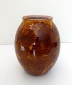 Keramiek vaas bruin gemêleerd de Vier Paddestoelen 3707-k, Antiek en Kunst, Antiek | Keramiek en Aardewerk, Ophalen of Verzenden