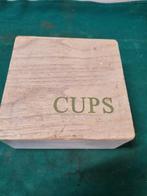 cups kistje van hout, Huis en Inrichting, Ophalen of Verzenden, 'T Olde Gre-j, Info@toldegrej.nl, Endepoelstraat 20f Didam