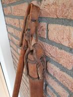 Antieke Vlegel van Hout en Leer, Ophalen of Verzenden