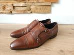 Giorgio Smooth kalfsleer Double Monk maat 46 cognac schoenen, Bruin, Giorgio, Ophalen of Verzenden, Gespschoenen
