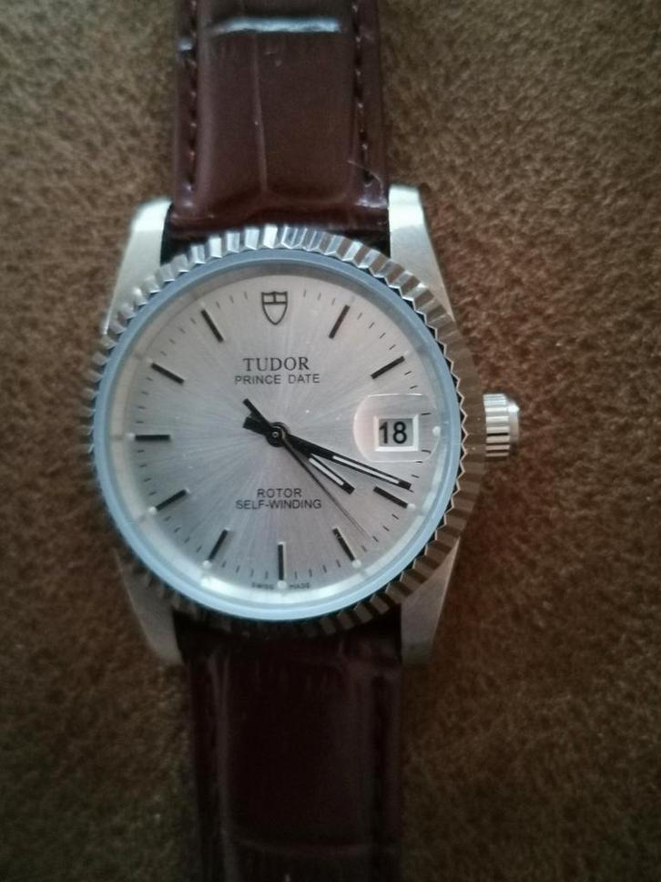 Tudor Prince Date Polshorloge, Sieraden, Tassen en Uiterlijk, Horloges | Heren, Gebruikt, Polshorloge, Rolex, Staal, Leer, Ophalen