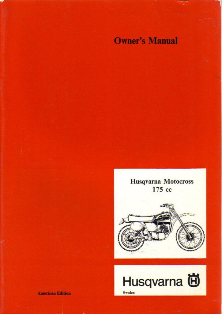 Husqvarna Owners Manual Motocross 175 cc (6246z), Motoren, Handleidingen en Instructieboekjes, Overige merken, Verzenden