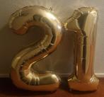 Grote goudkleur foliebalonnen 2 en 1, Ophalen, Zo goed als nieuw, Verjaardag