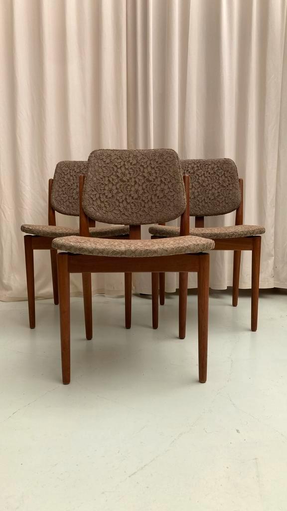 Arne Vodder voor Sibast - scandinavian eetkamerstoelen, Huis en Inrichting, Stoelen, Zo goed als nieuw, Ophalen