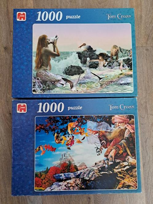 2 Tom Cross puzzels samen voor maar €10 !, Hobby en Vrije tijd, Denksport en Puzzels, Zo goed als nieuw, Legpuzzel, 500 t/m 1500 stukjes