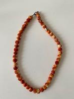Appel / schuim koraal ketting, Sieraden, Tassen en Uiterlijk, Ophalen of Verzenden, Zo goed als nieuw, Steen of Mineraal, Met edelsteen