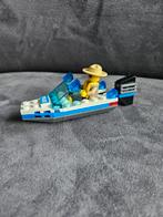 Lego politie boot met minifigure, Ophalen of Verzenden, Zo goed als nieuw