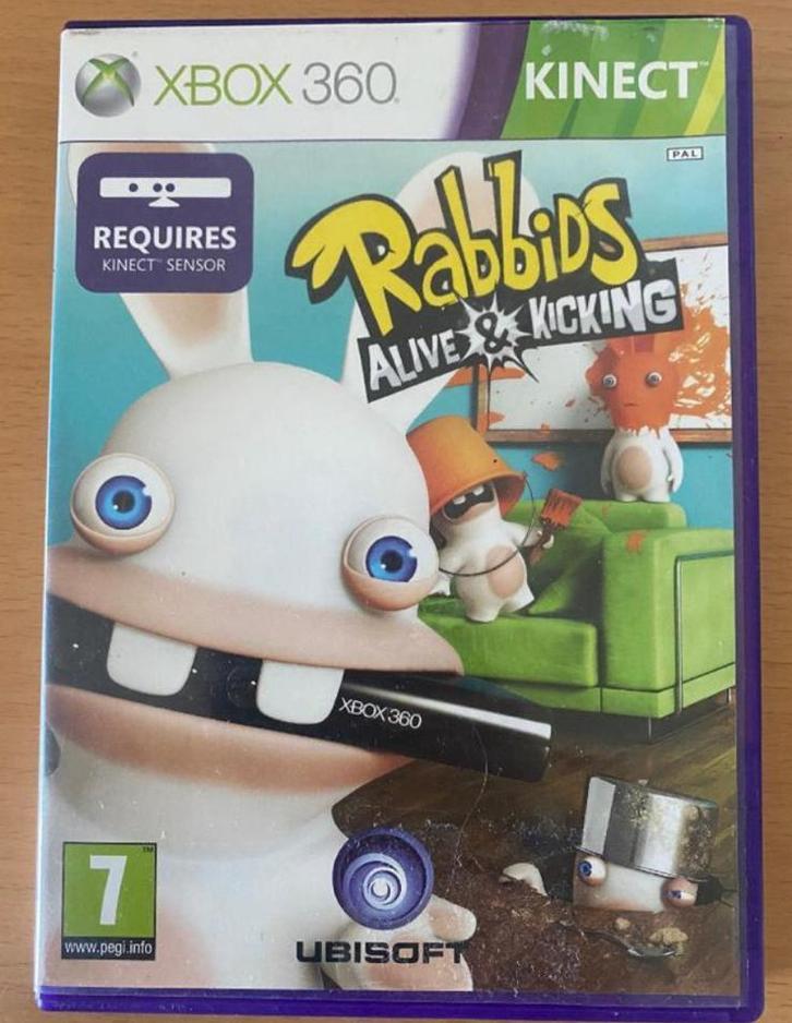 Rabbids alive en kicking, Spelcomputers en Games, Games | Xbox 360, Zo goed als nieuw, 1 speler, Vanaf 3 jaar, Ophalen of Verzenden