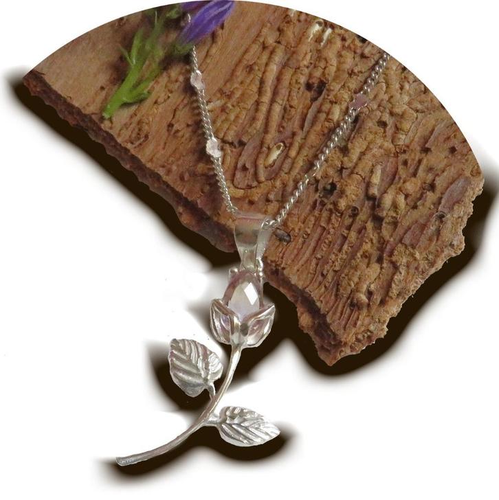 Rozenknop hanger, Sieraden, Tassen en Uiterlijk, Uiterlijk | Parfum, Nieuw, Ophalen of Verzenden