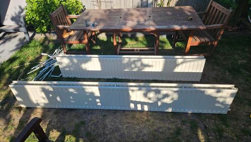 2 paneelradiatoren, Doe-het-zelf en Verbouw, Verwarming en Radiatoren, Gebruikt, Radiator, 800 watt of meer, 30 tot 80 cm, 150 cm of meer