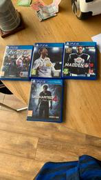 PS4 spellen, Uncharted 4, Madden 18, Avengers en FIFA 18, Spelcomputers en Games, Spelcomputers | Sony PlayStation 4, Ophalen of Verzenden