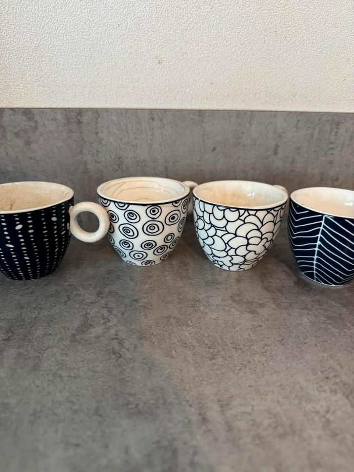 Tokyo design espresso kopjes | blue de nimes, Huis en Inrichting, Keuken | Servies, Gebruikt, Kop(pen) en/of Schotel(s), Overige stijlen
