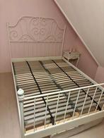 Prachtig prinsessen bed, Huis en Inrichting, Slaapkamer | Bedden, Zo goed als nieuw, Twijfelaar, Hout, 140 cm