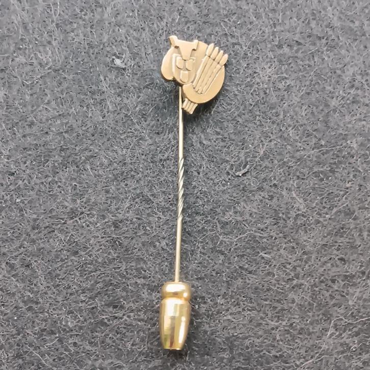 Draagspeld, schildersgilde, palet met kwasten, jaren 50, Antiek en Kunst, Antiek | Kleding en Accessoires, Heren, Ophalen of Verzenden