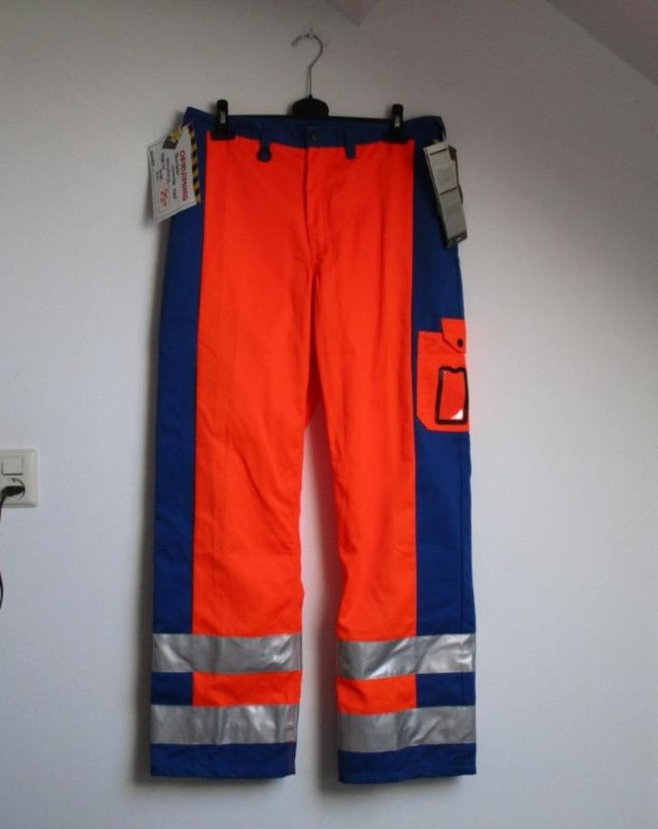 Nr.87: Werkbroek Blaklader maat 52 Nieuw oranje blauw met, Kleding | Heren, Carnavalskleding en Feestkleding, Nieuw, Kleding, Overige thema's