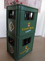 Twee kratjes met halve liter flessen De Leeuw bier, Verzamelen, Biermerken, Ophalen, Gebruikt, Flesje(s), Overige merken