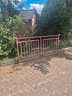 Oud ijzeren spijlenhekwerk met poort, Ophalen, Met poort, Gebruikt, Spijlenhekwerk
