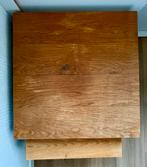 Salontafel set massief hout met metalen frame, Ophalen, 50 tot 100 cm, Zo goed als nieuw, Minder dan 50 cm