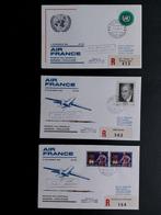 3 luchtpost enveloppen van Air France uit 1969 (L58), Postzegels en Munten, Brieven en Enveloppen | Buitenland, Ophalen of Verzenden